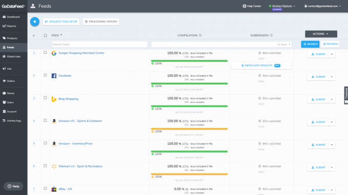 Product Data Feeds - [UNSUPPORTED]