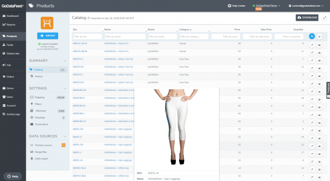 Product Data Feeds - [UNSUPPORTED]