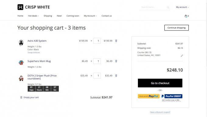 Price countdown