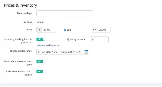 Price countdown