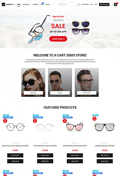 Sunglass Pro - online store to sell glasses, sunglass, eyewear